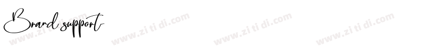 Brand support字体转换